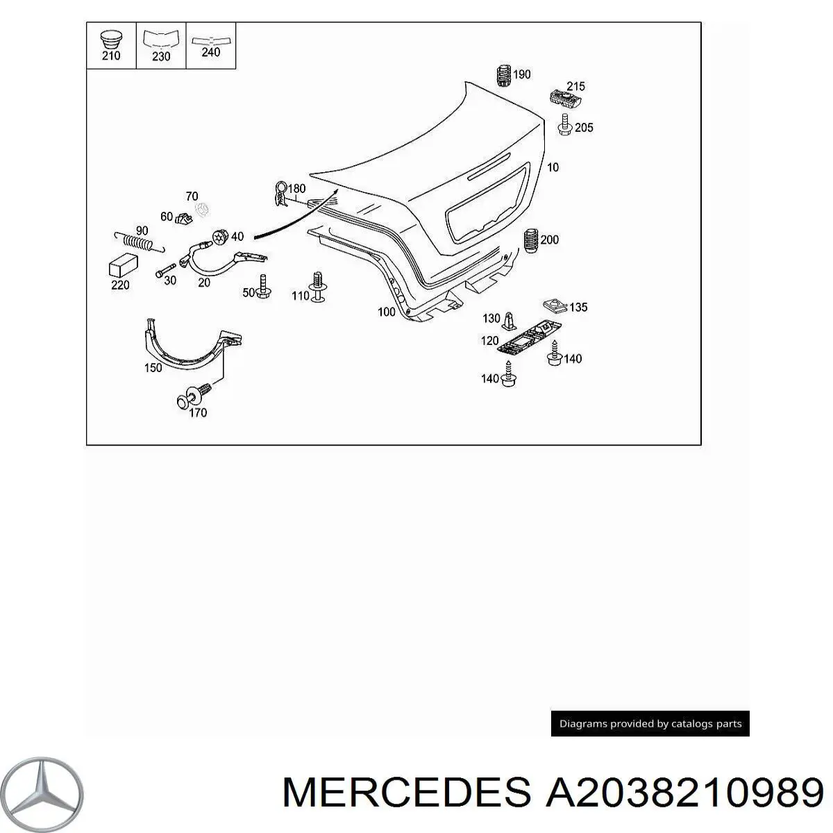 A2038210989 Mercedes 