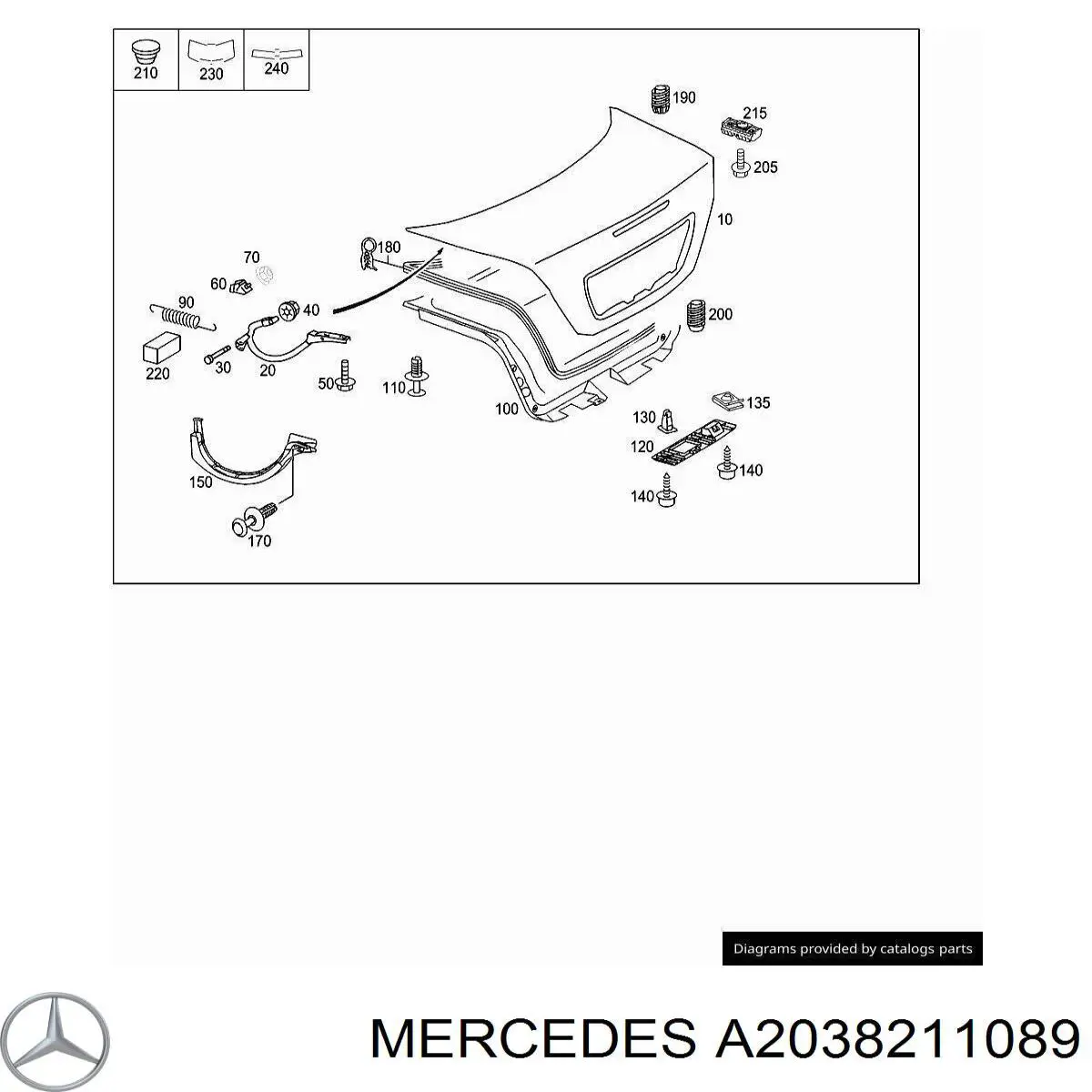 A2038211089 Mercedes 
