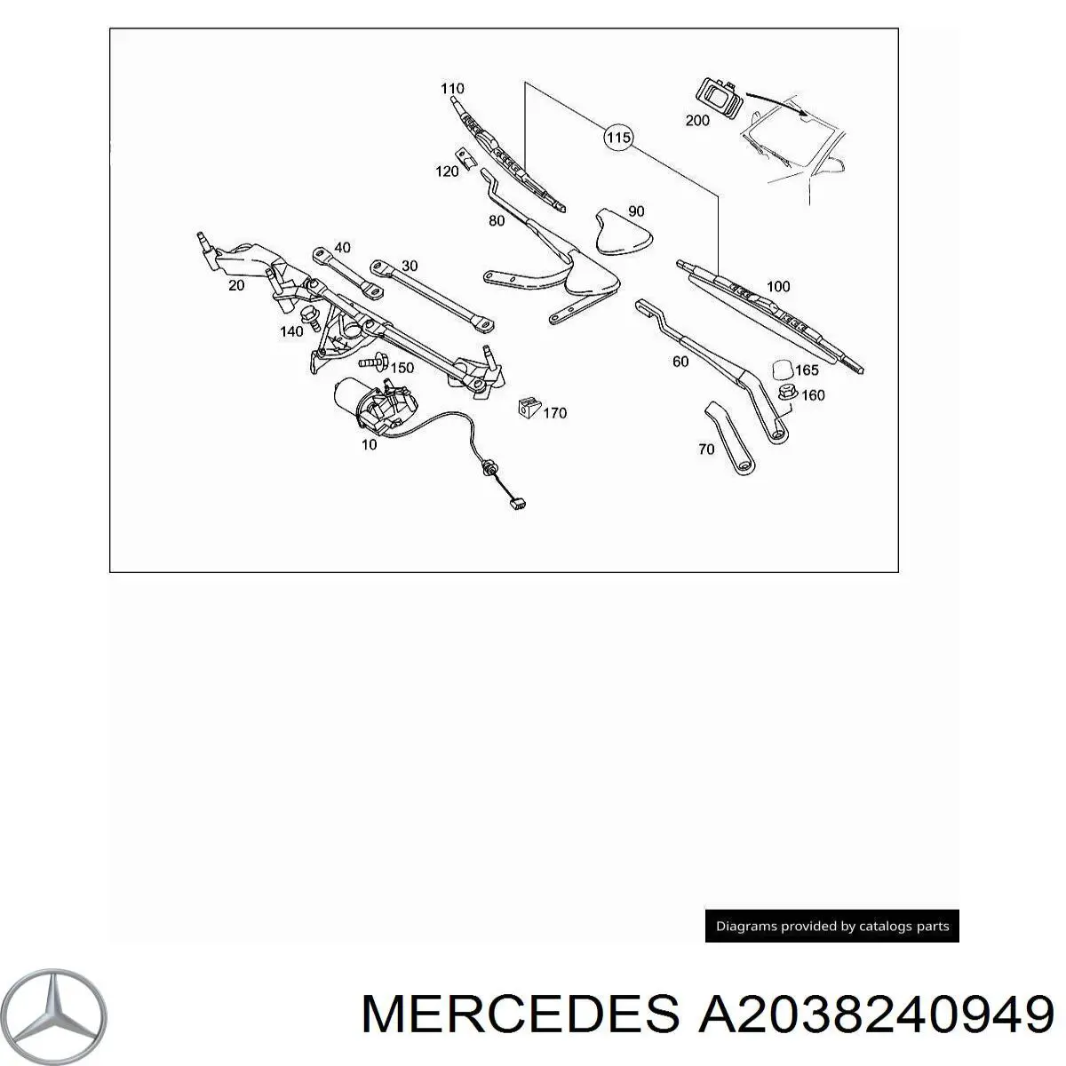 A2038240949 Mercedes 