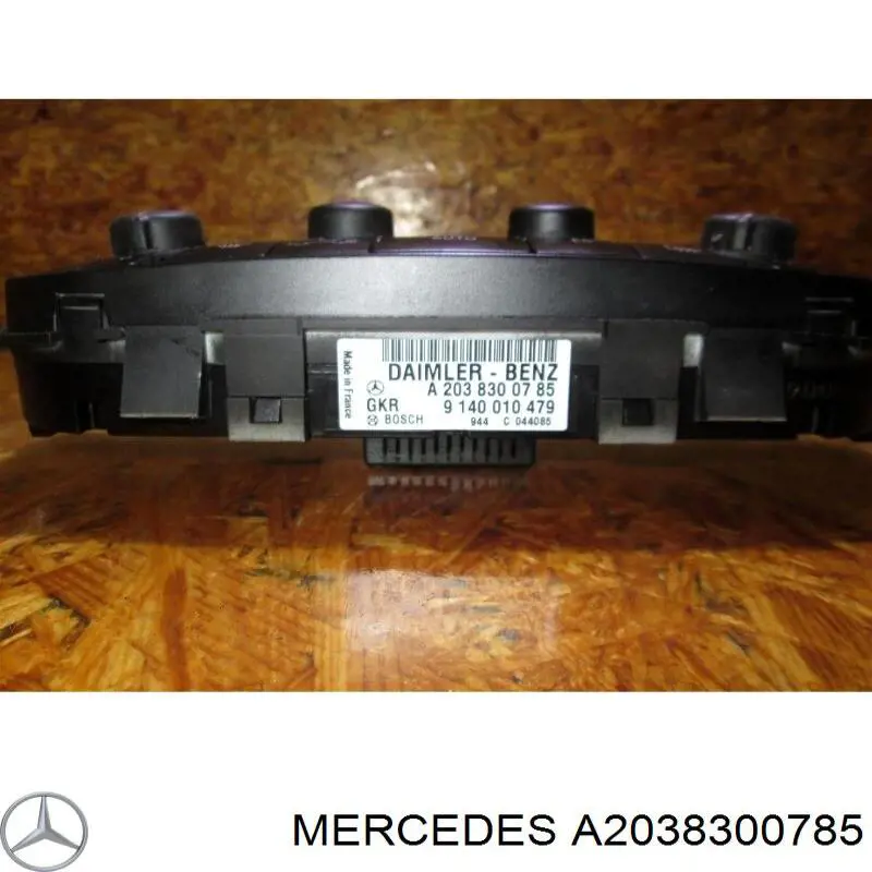 A2038300785 Mercedes Unidade de controlo dos modos de aquecimento/condicionamento