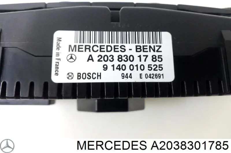 A2038301785 Mercedes Unidade de controlo dos modos de aquecimento/condicionamento
