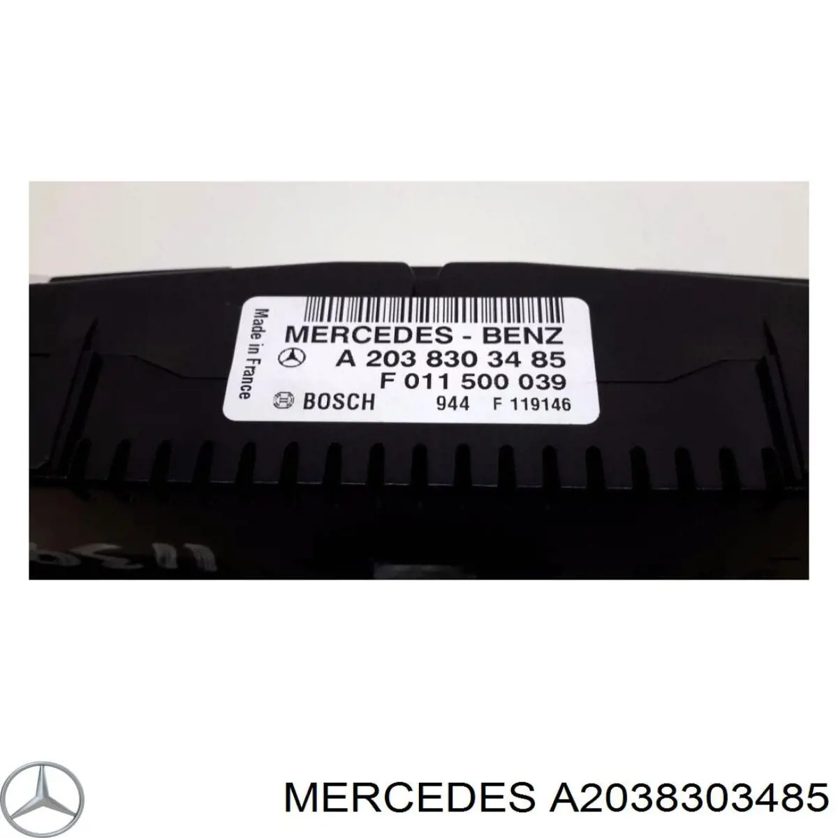 Unidade de controlo dos modos de aquecimento/condicionamento A2038303485 Mercedes