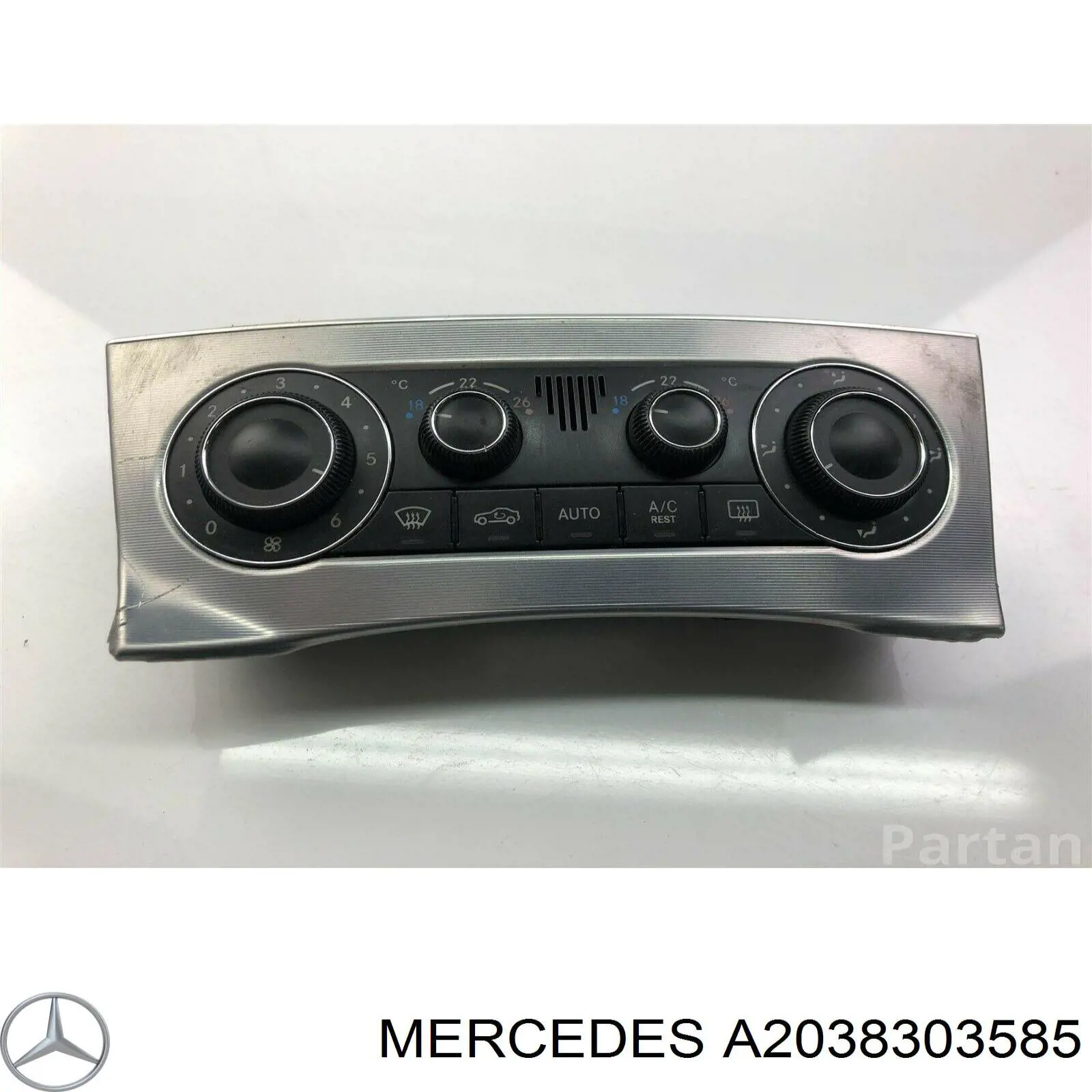Compre A2038304085 Mercedes Unidade de controlo dos modos de aquecimento/condicionamento