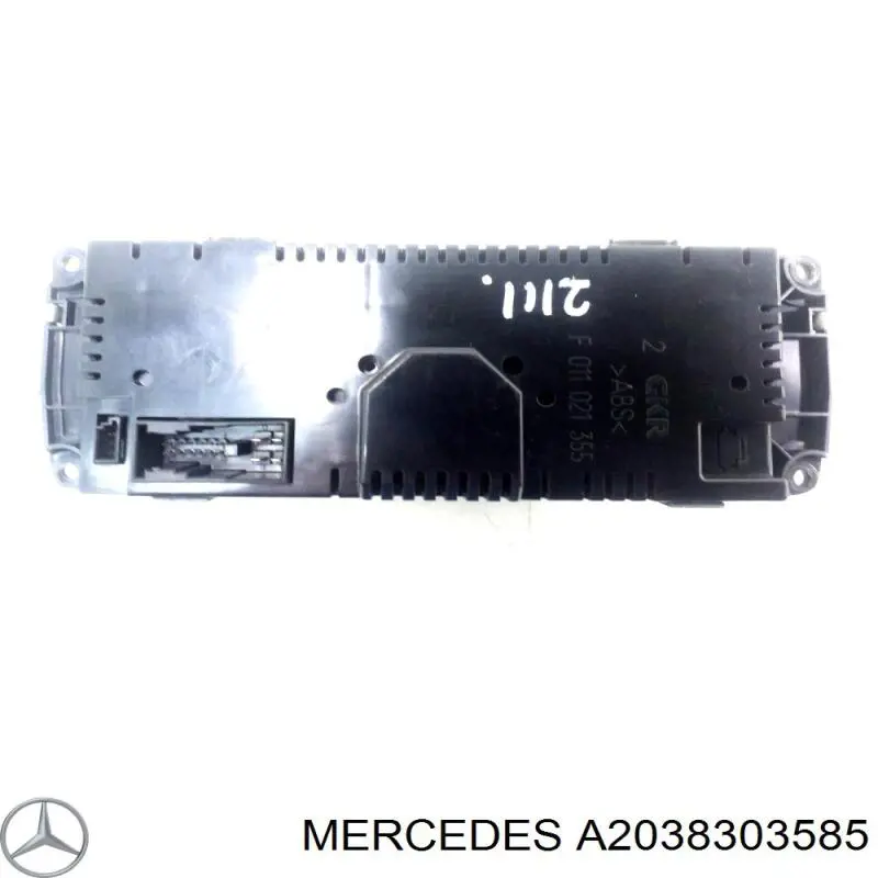 Unidade de controlo dos modos de aquecimento/condicionamento A2038304085 Mercedes
