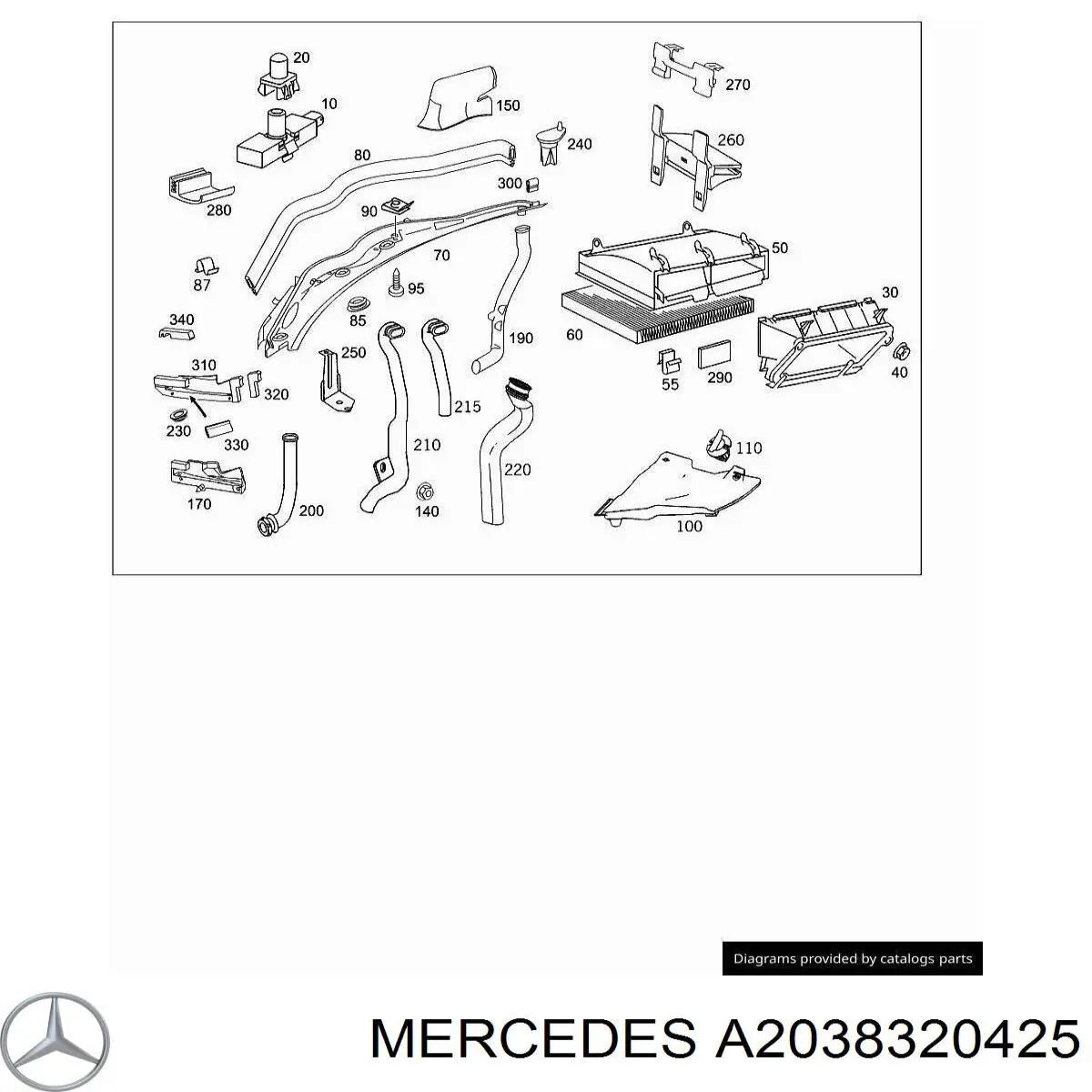  Mercedes A2038320425 preço, a partir de 15,28 USD