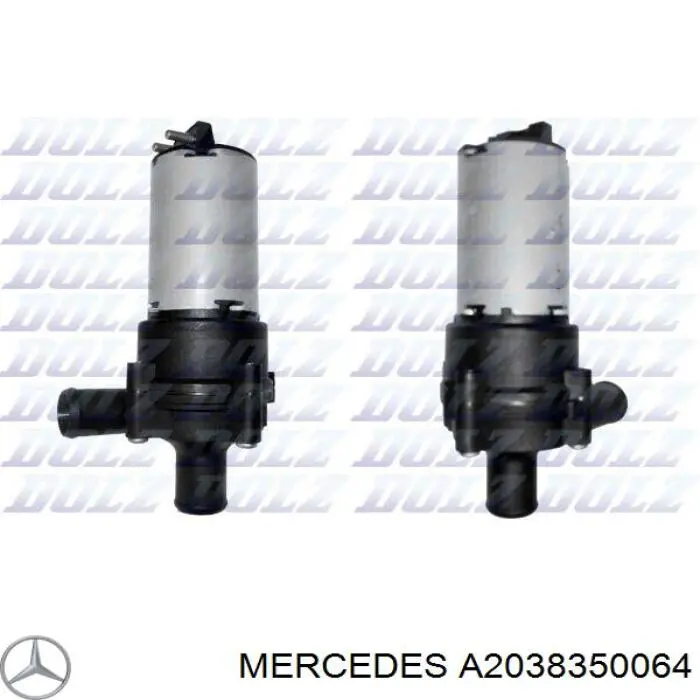 A2038350064 Mercedes Bomba de água (bomba) de esfriamento, adicional elétrica