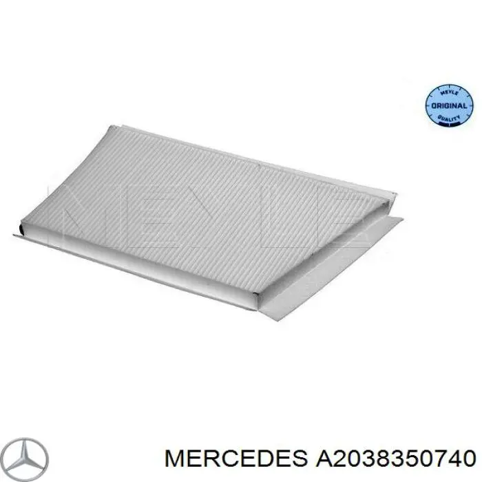 A2038350740 Mercedes Carcaça de filtro de salão
