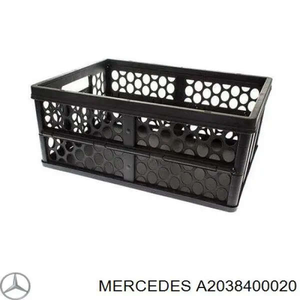 A2038400020 Mercedes Compartimento (caixa) para o porta-malas