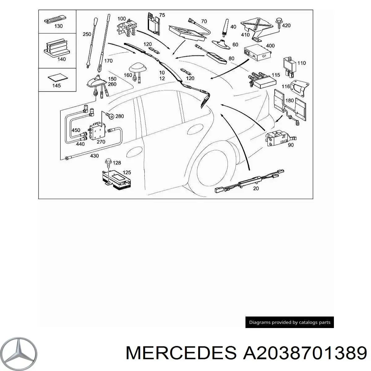 A2038701389 Mercedes 