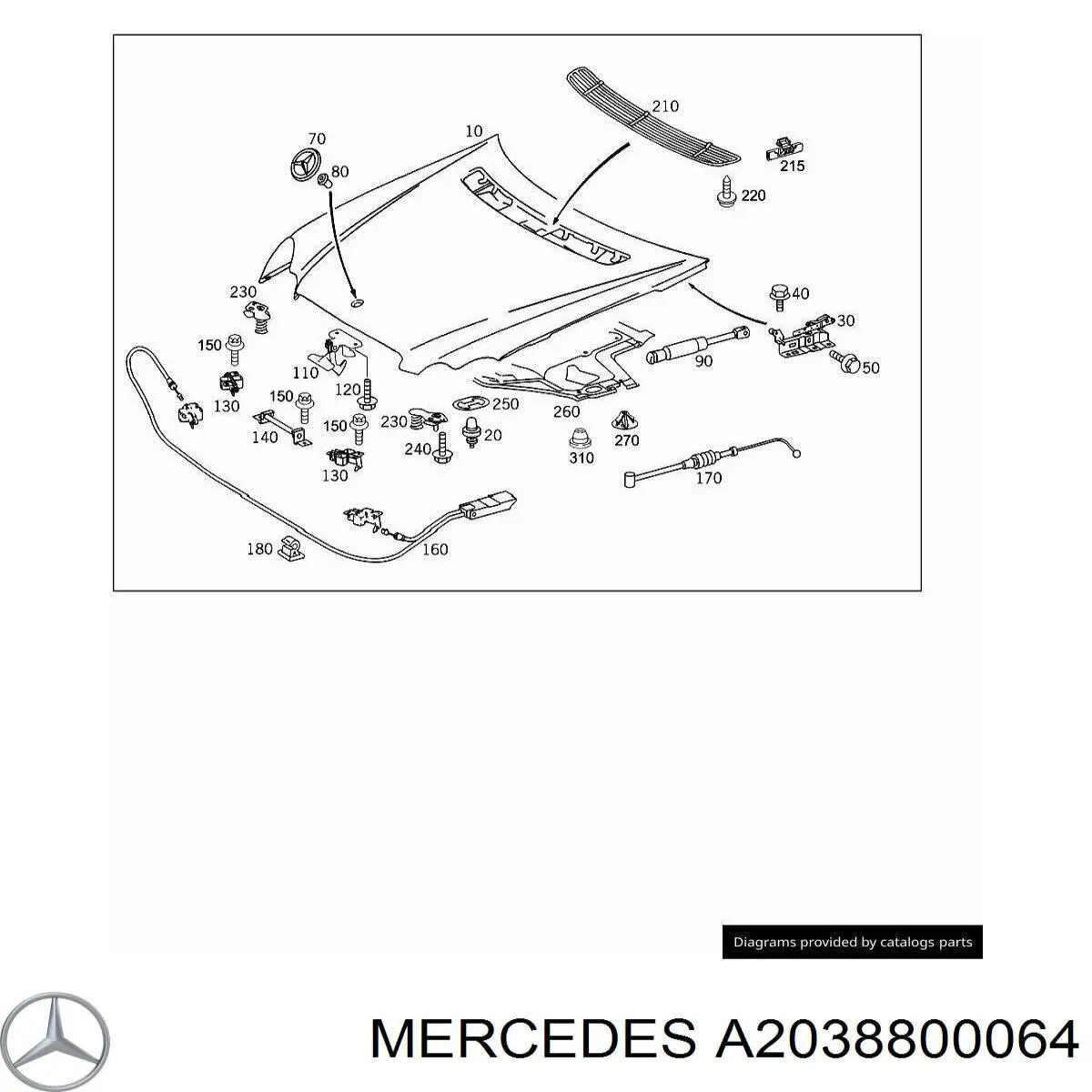  Mercedes A2038800064 preço, a partir de 16,75 USD