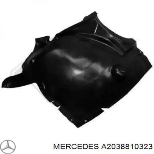 Guarda-barras esquerdo dianteiro do pára-lama dianteiro Mercedes A2038810323 preço, a partir de 27,65 USD