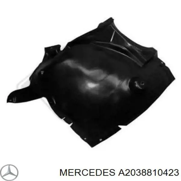 Guarda-barras direito dianteiro do pára-lama dianteiro Mercedes A2038810423 preço, a partir de 25,49 USD