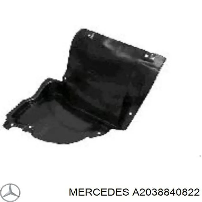 Guarda-barras direito dianteiro do pára-lama dianteiro Mercedes A2038840822 preço, a partir de 27,76 USD