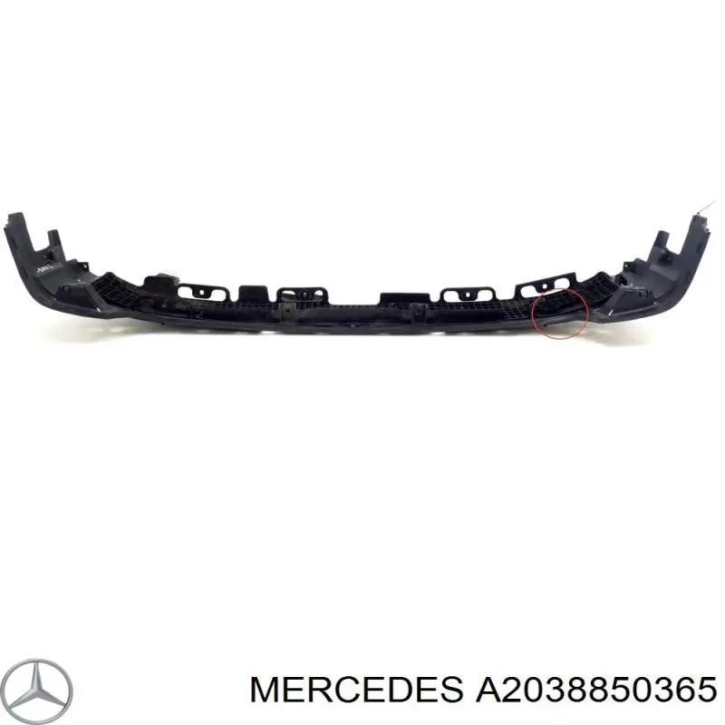A2038850365 Mercedes Consola do pára-choque traseiro
