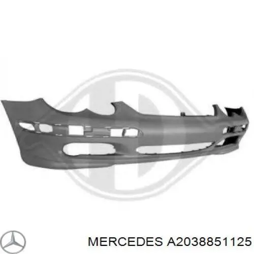 Pára-choque dianteiro Mercedes A2038851125 preço, a partir de 304,58 USD