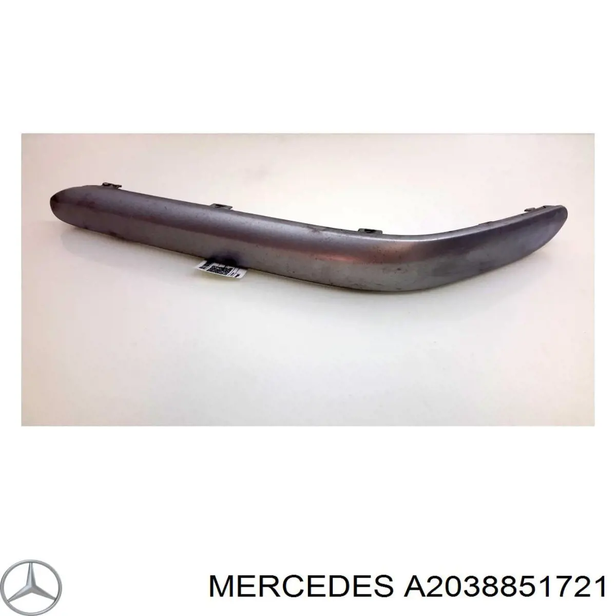 A2038851721 Mercedes Moldura esquerda do pára-choque dianteiro
