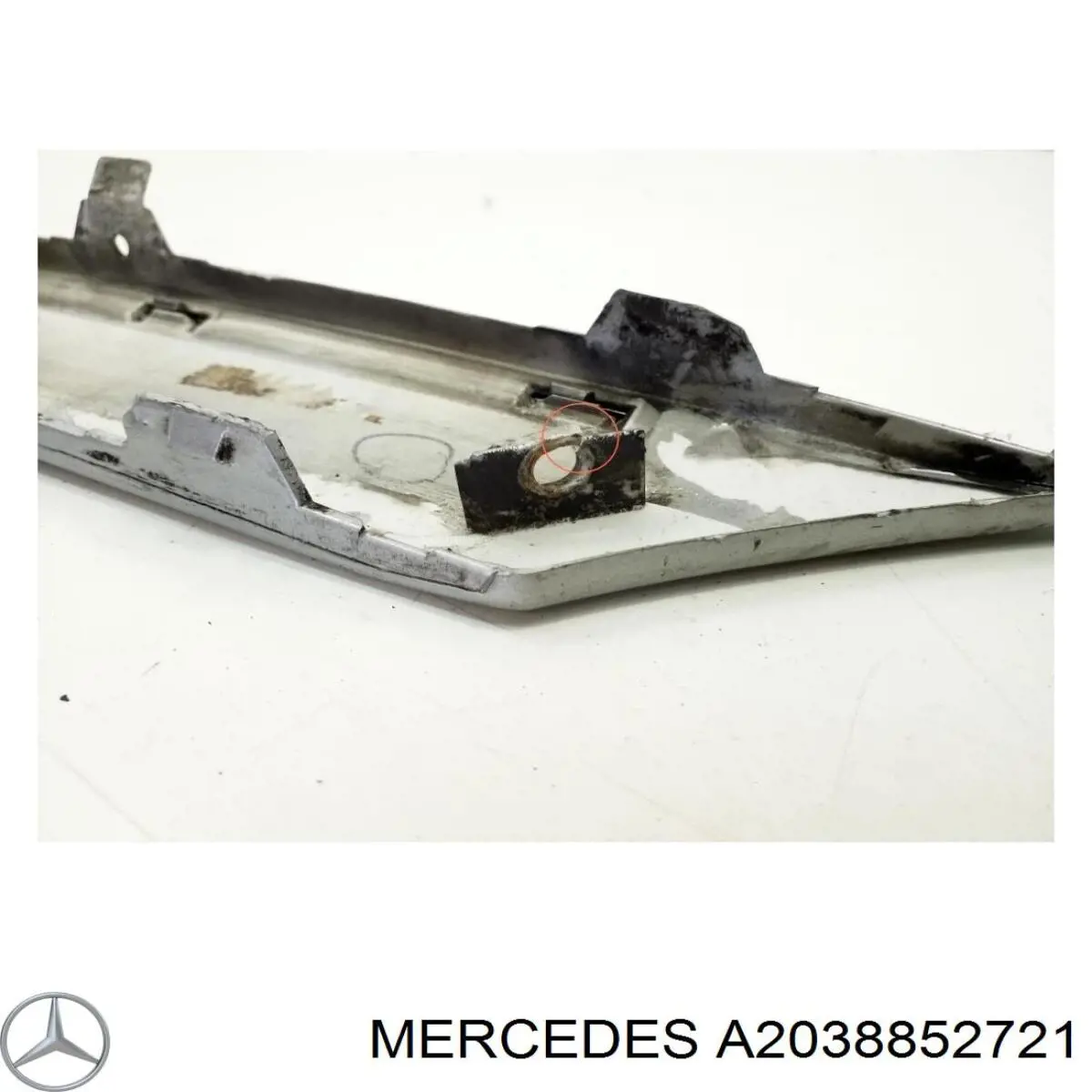 Compre A2038852721 Mercedes Placa sobreposta do pára-choque traseiro esquerdo