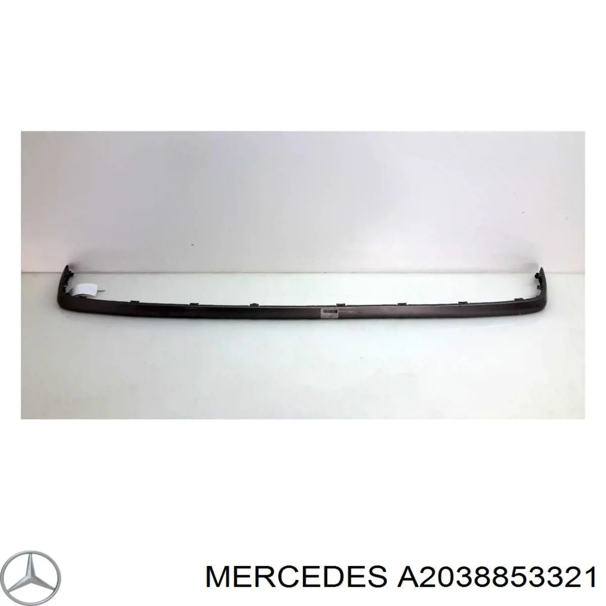A20388533219197 Mercedes Spoiler do pára-choque traseiro