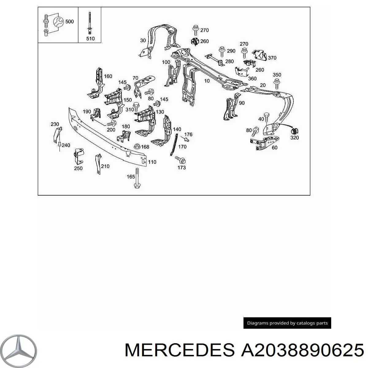  Mercedes A2038890625 preço, a partir de 11,91 USD