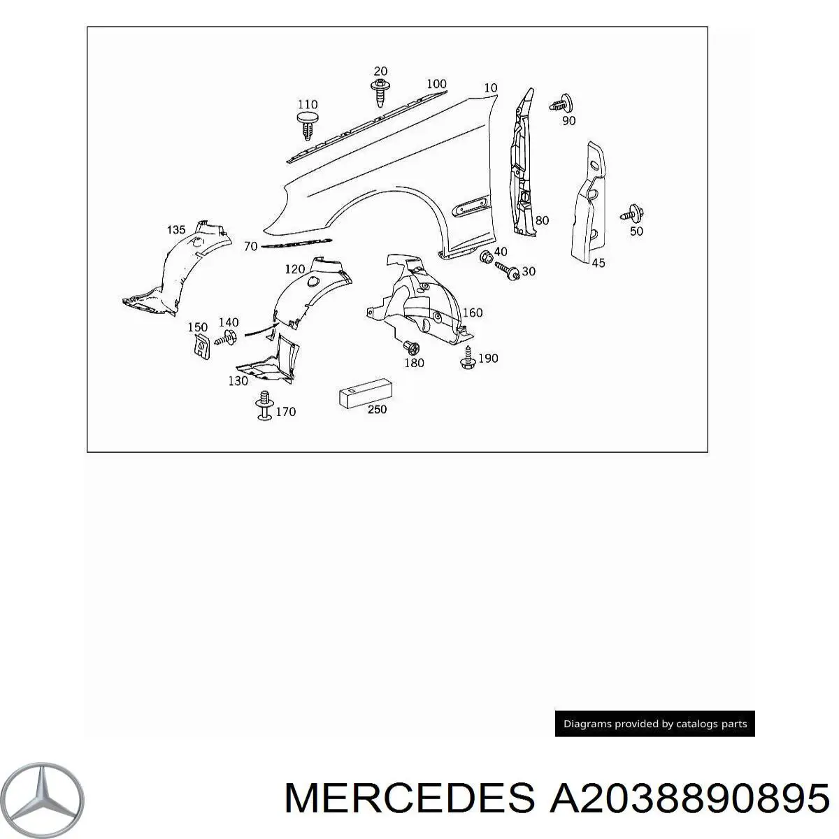 A2038890895 Mercedes 