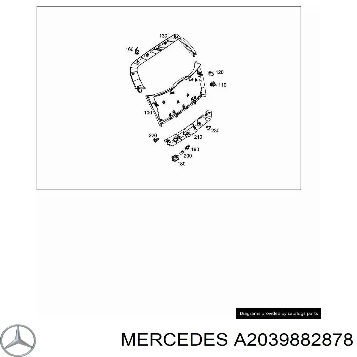 Braçadeira do silenciador traseira Mercedes A2039882878 preço, a partir de 1,26 USD