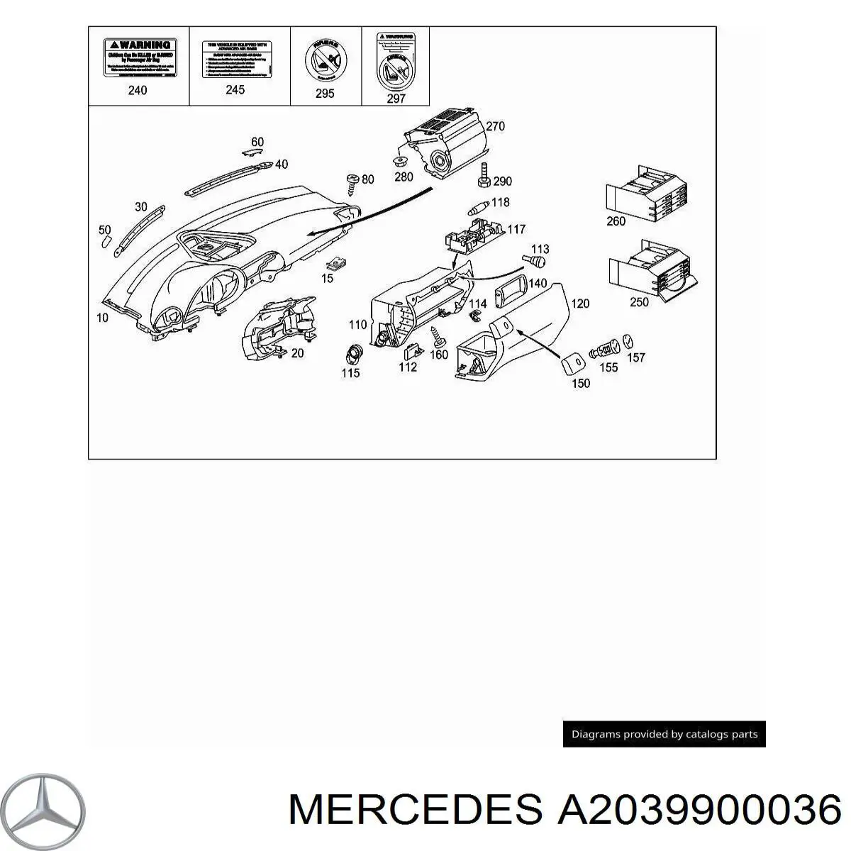  Mercedes A2039900036 preço, a partir de 1,17 USD