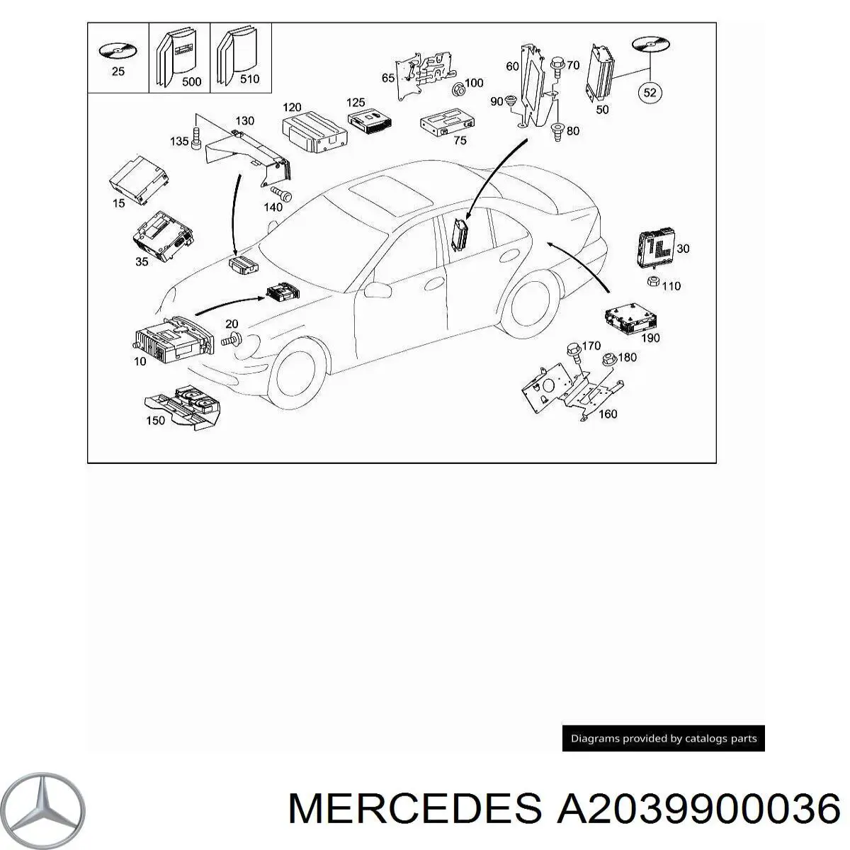 Compre A2039900036 Mercedes 