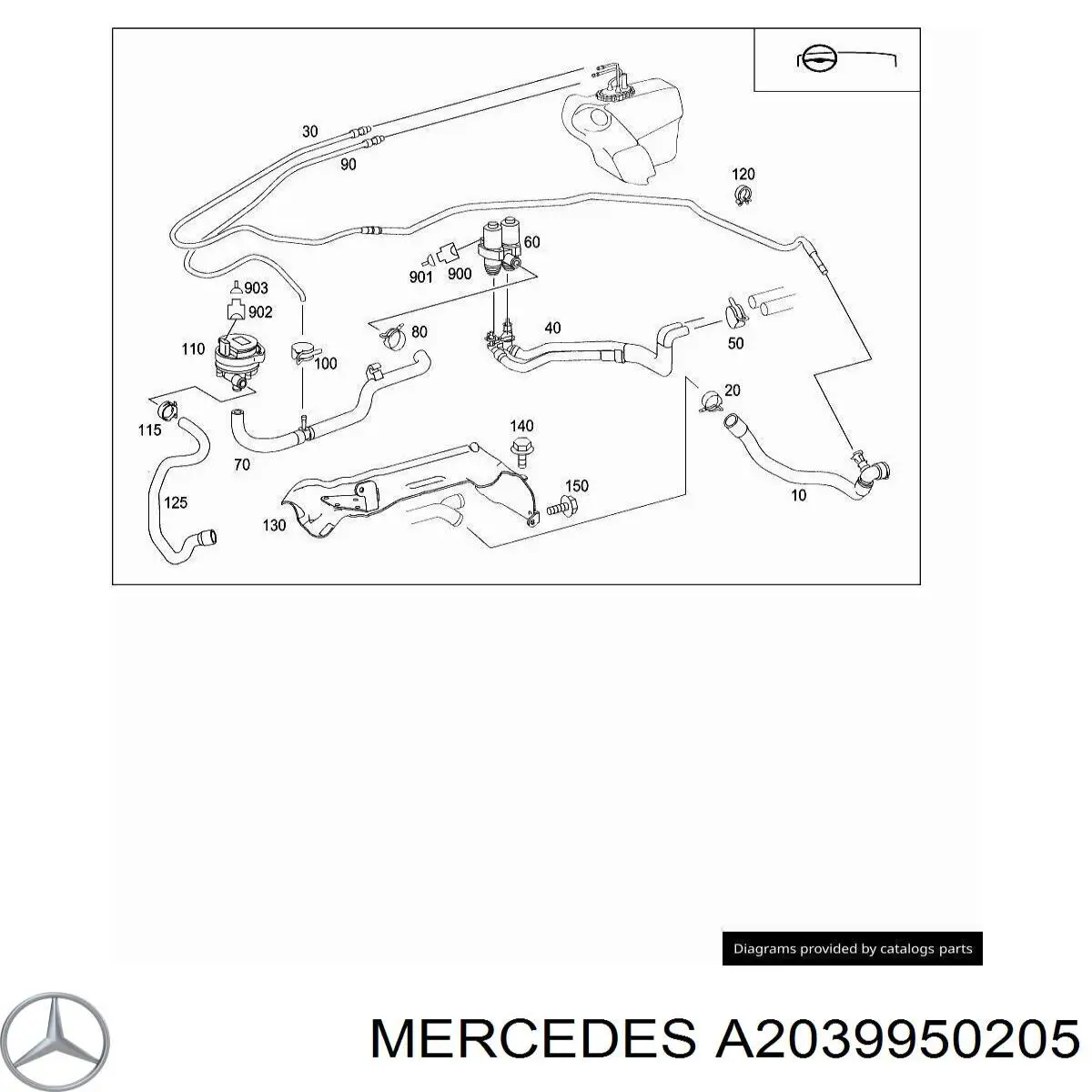  Mercedes A2039950205 preço, a partir de 4,62 USD