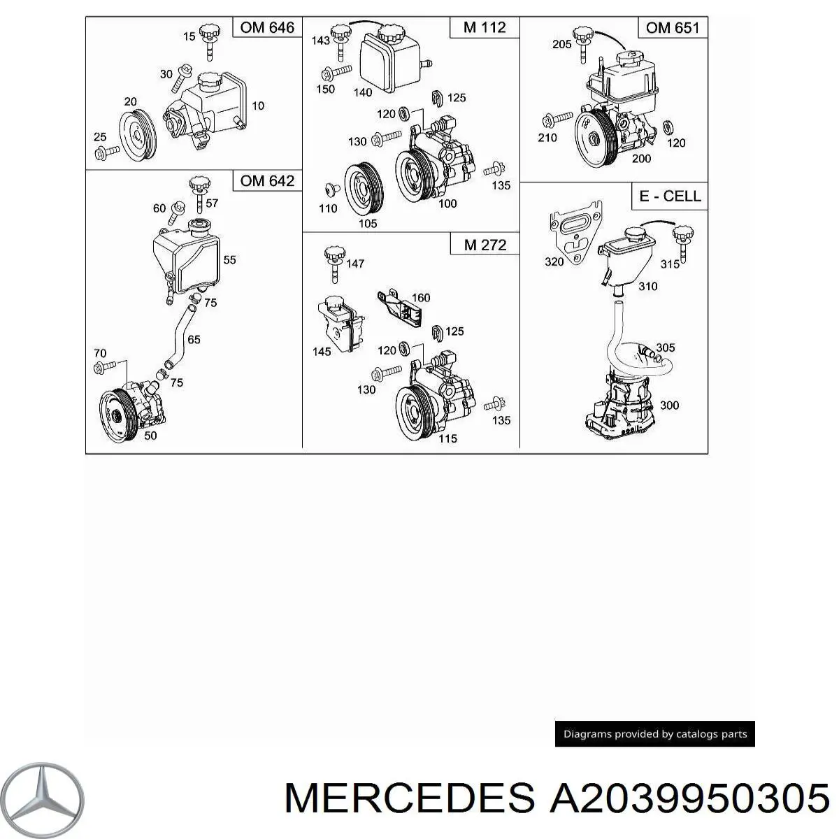  Mercedes A2039950305 preço, a partir de 11,50 USD
