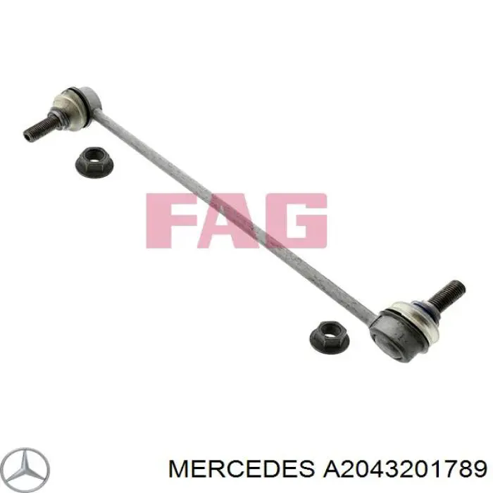 A2043201789 Mercedes Montante esquerdo de estabilizador dianteiro