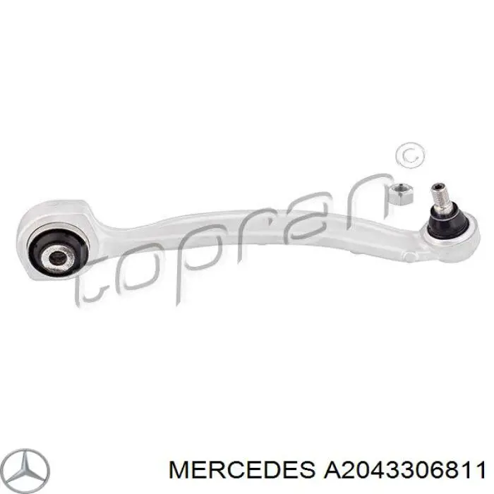 Braço oscilante inferior direito de suspensão dianteira Mercedes A2043306811 preço, a partir de 82,88 USD