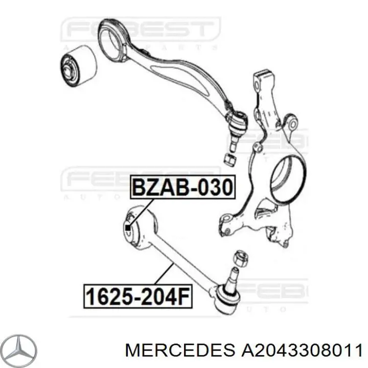 Braço oscilante inferior esquerdo/direito de suspensão dianteira Mercedes A2043308011 preço, a partir de 107,26 USD