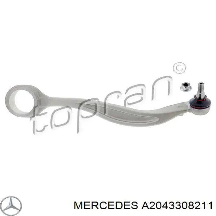 Braço oscilante superior direito de suspensão dianteira Mercedes A2043308211 preço, a partir de 104,68 USD