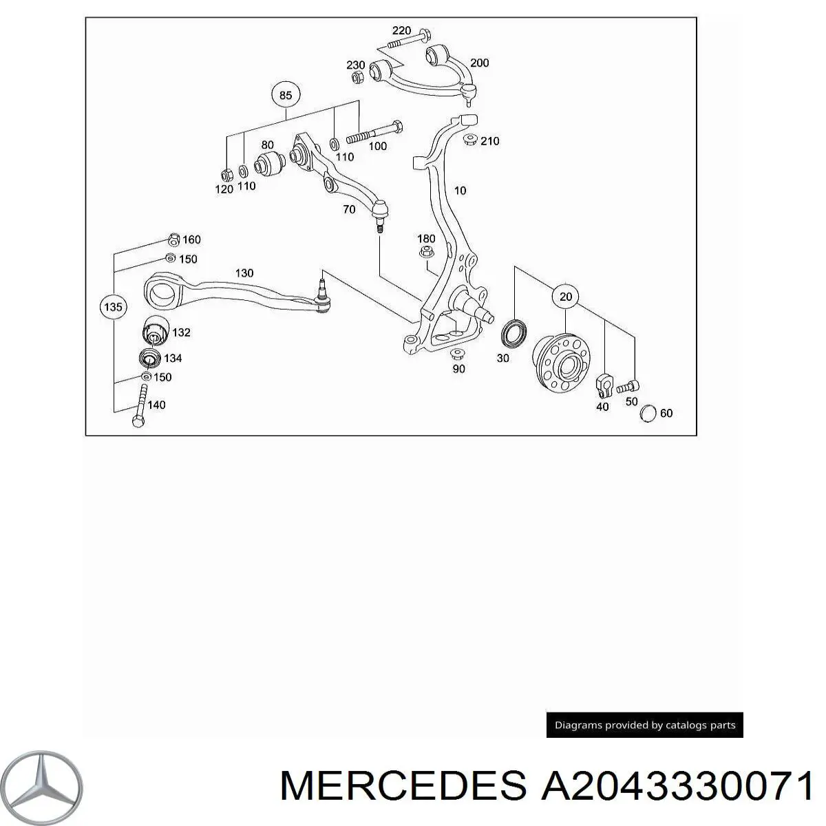 Parafuso de fixação de braço oscilante dianteiro, superior Mercedes A212333007165 preço, a partir de 40,80 USD