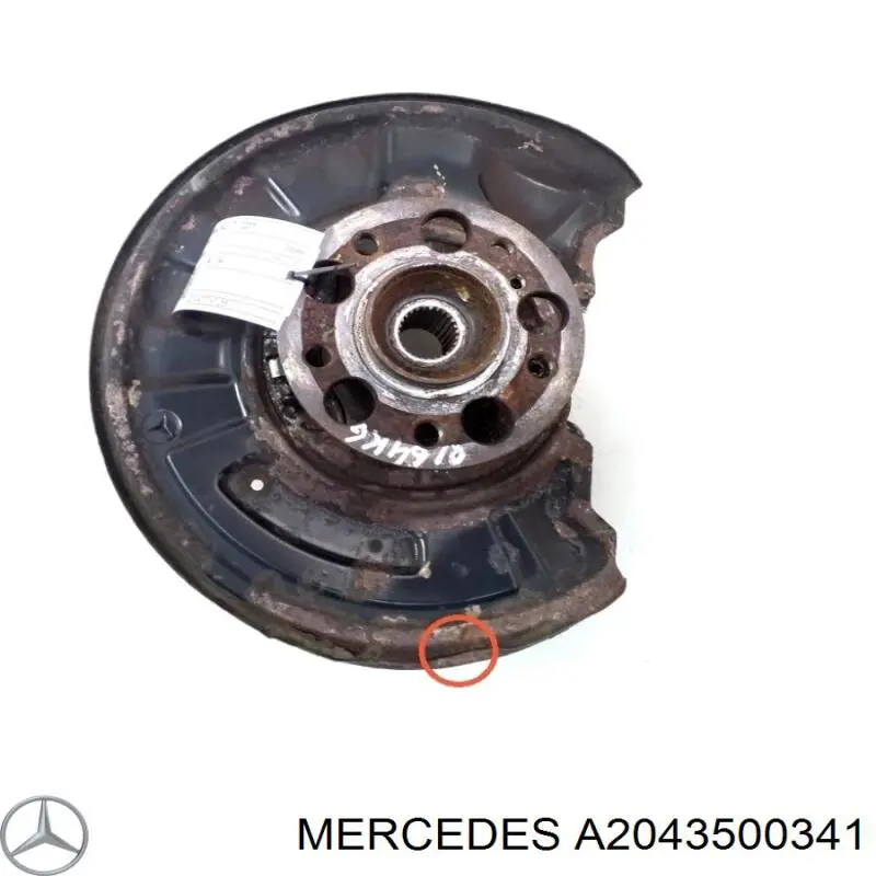 Pino moente (extremidade do eixo) traseiro esquerdo Mercedes A2043500341 preço, a partir de 93,72 USD