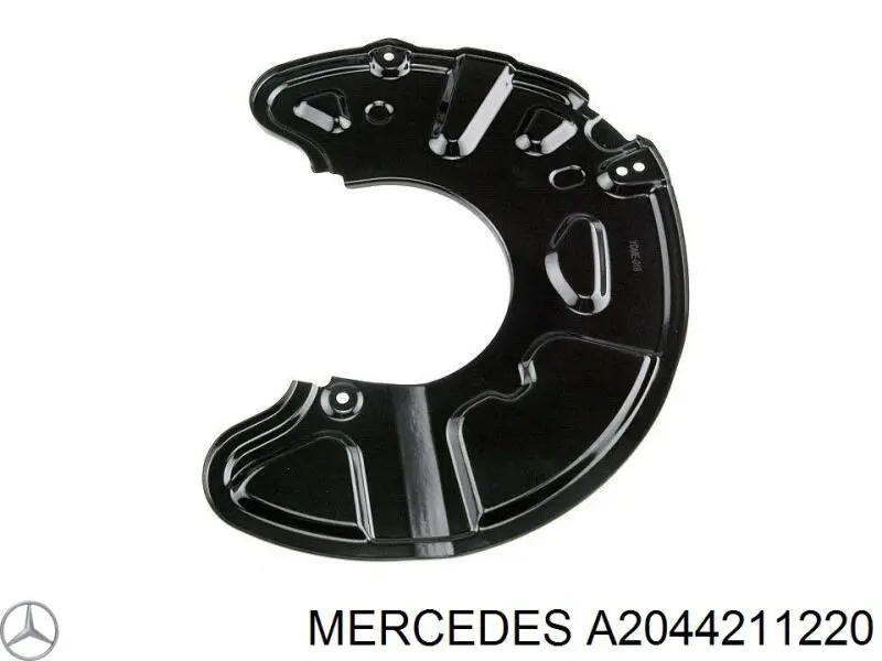 A2044211220 Mercedes Proteção do freio de disco dianteiro direito