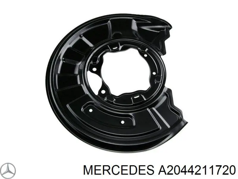 Compre A2044211720 Mercedes Proteção esquerda do freio de disco traseiro
