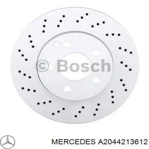 A2044213612 Mercedes Disco do freio dianteiro