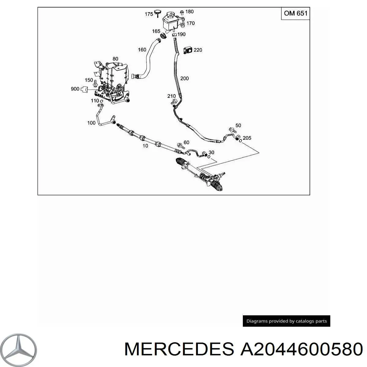 Bomba da Direção hidrâulica assistida Mercedes A2044600580 preço, a partir de 219,69 USD