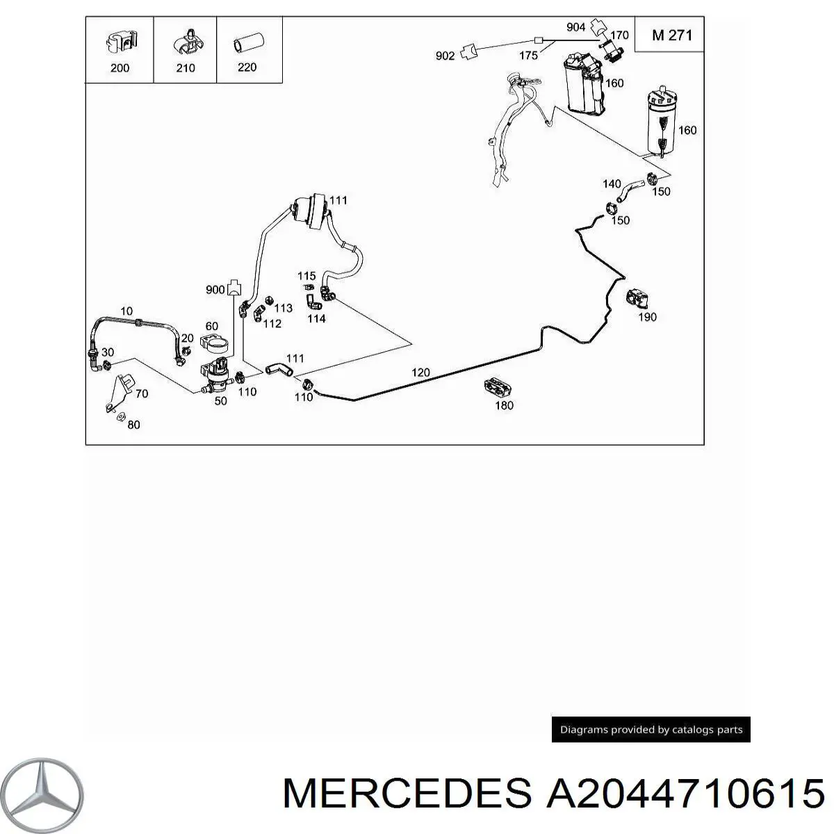 A2044710615 Mercedes 