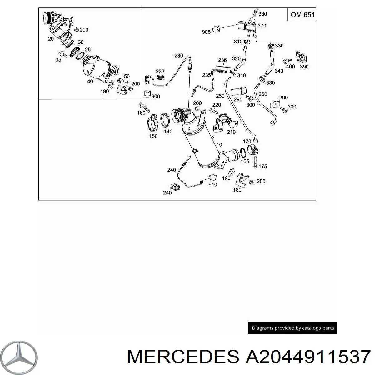  Mercedes A2044911537 preço, a partir de 54,25 USD