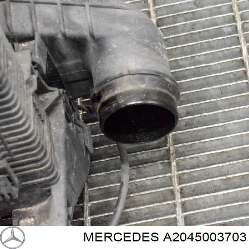A2045003703 Mercedes Radiador de esfriamento de motor