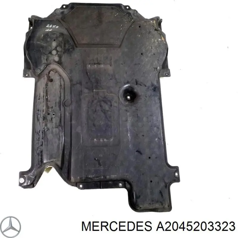 A2045203323 Mercedes Proteção de motor traseiro