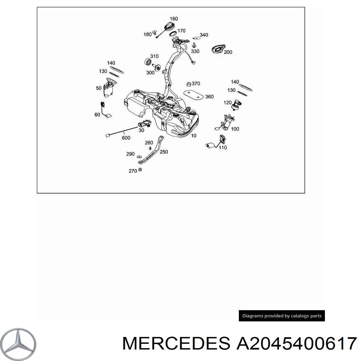 Compre A2045400617 Mercedes Sensor do nível de combustível no tanque