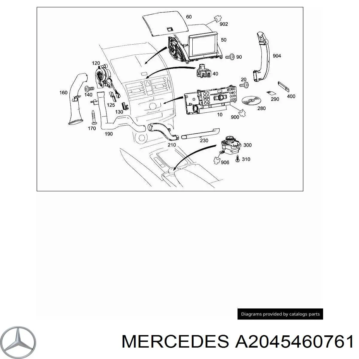A2045460761 Mercedes 