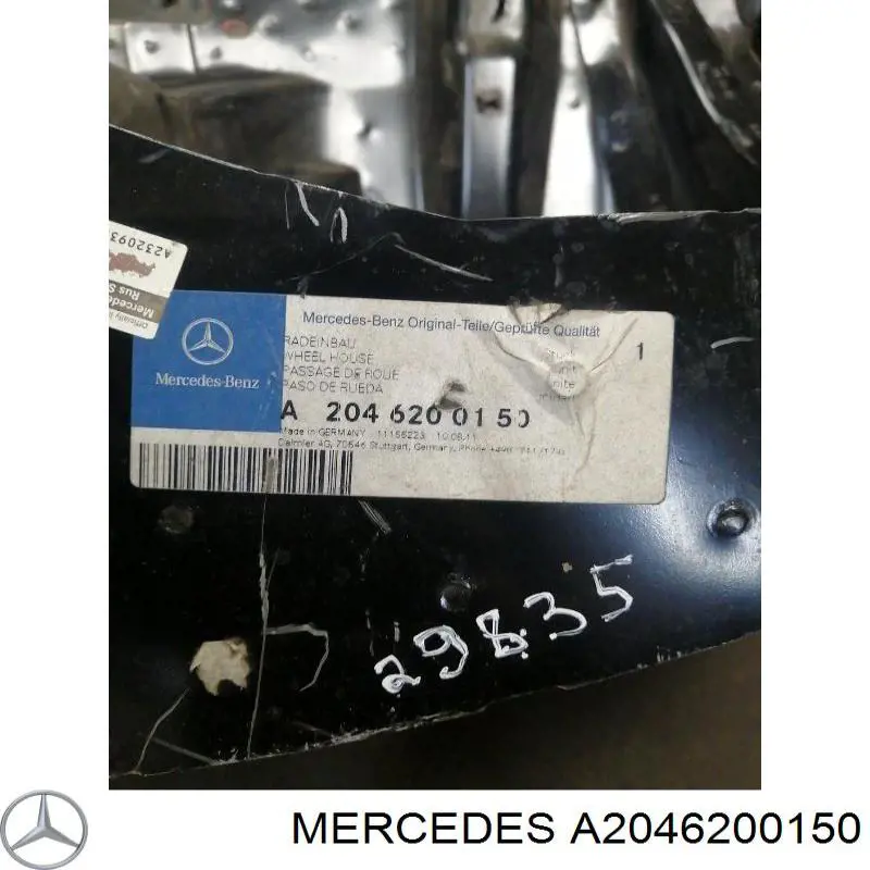 A2046206134 Mercedes Longarina de chassi dianteira esquerda