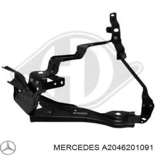 Suporte direito do radiador (painel de montagem de fixação das luzes) Mercedes A2046201091 preço, a partir de 53,35 USD