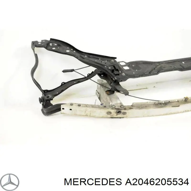 A2046205534 Mercedes Reforçador do pára-choque dianteiro