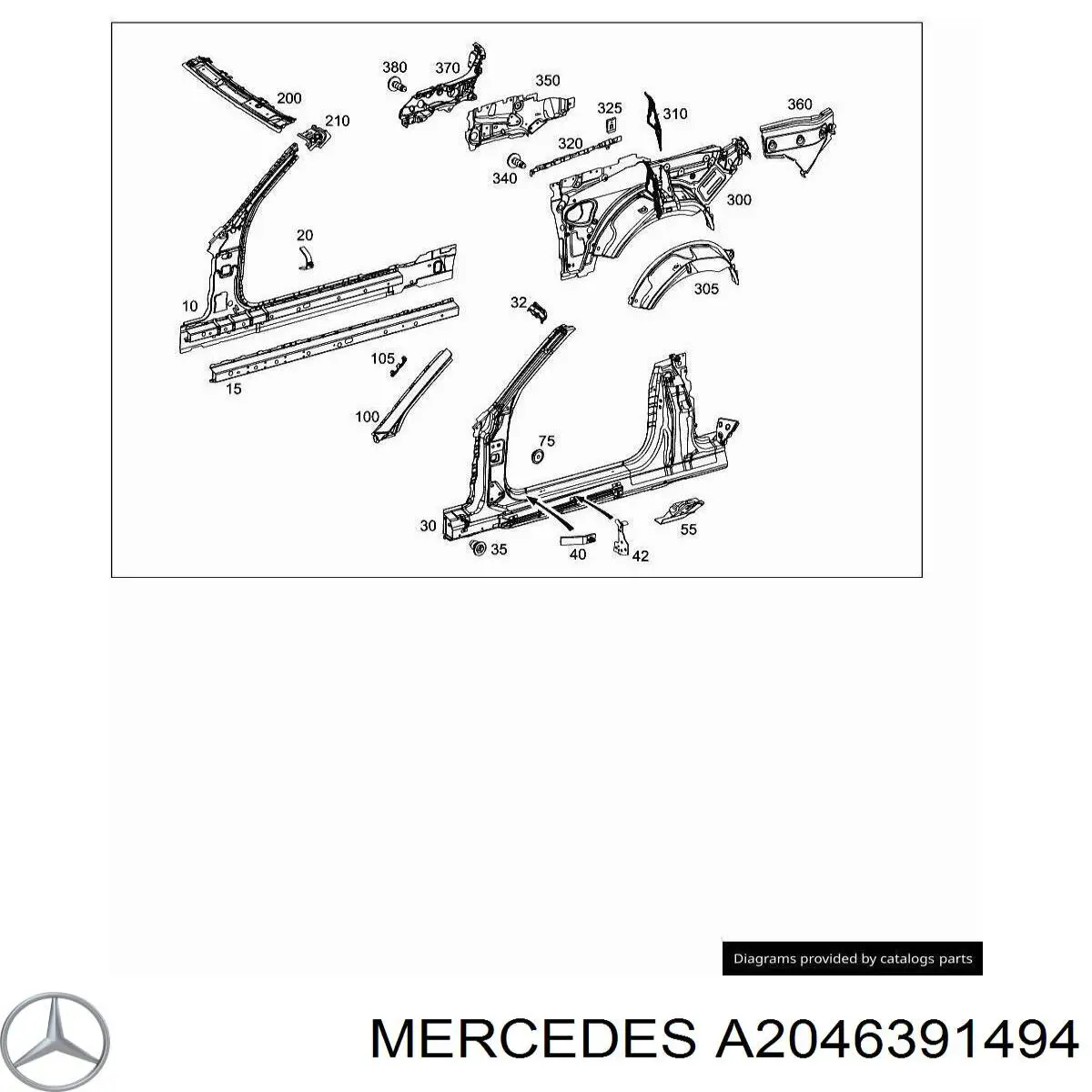 Mercedes A2046391494 preço, a partir de 12,78 USD