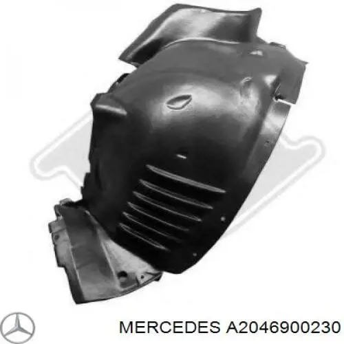 Guarda-barras direito dianteiro do pára-lama dianteiro Mercedes A2046900230 preço, a partir de 25,99 USD